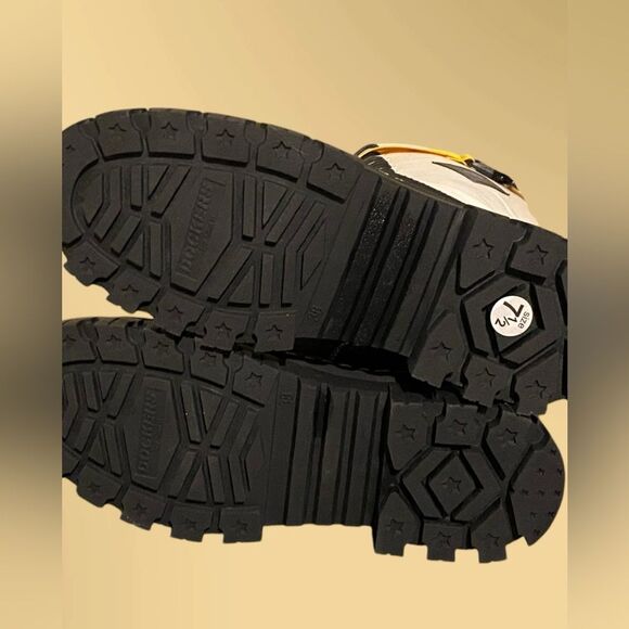 Dockers | Dockers white lace up combat boots | platform NWOB size women’s US 7.5 - Picture 8 of 13